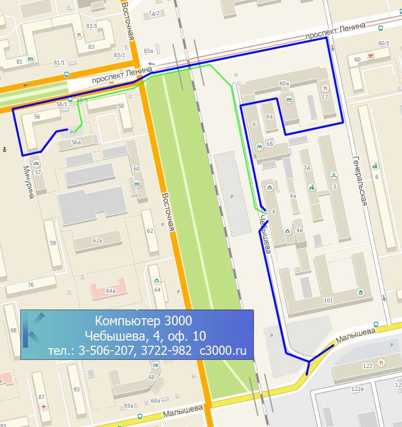 Екатеринбург победы 37 карта
